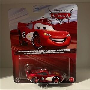 Disney Pixar - Cars - #95 Radiator Springs Lightning McQueen / 1:55 Scale
